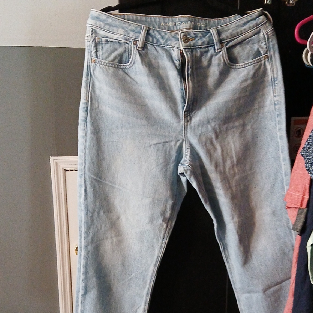 American Eagle Outfitters Blue Straight Leg Jeans